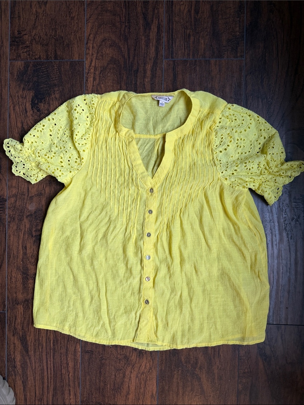 Nanette Nanette Lepore Womens  Blouse, Yellow size medium (R12)